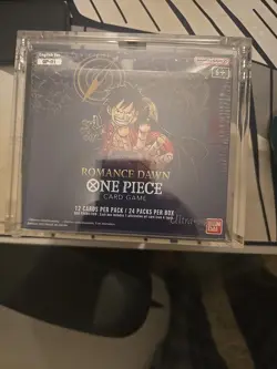 One Piece Romance Dawn Booster Box OP-01 Blue Bottom Sealed with Acrylic Case - Image 1