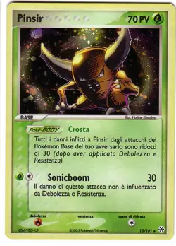POKEMON • Pinsir RARA HOLO • EX LEGGENDE NASCOSTE 13/101 ITALIANO NM - Image 1