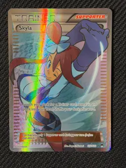 Skyla 122/122 Breakpoint Ultra Rare Full Art Holo Pokemon TCG Trainer - Image 1