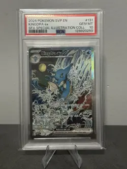 Pokemon Kingdra ex #131 Sv: Scarlet & Violet Promo Holo EX PSA 10 2024 - Image 1