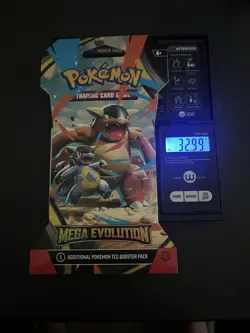 (VERY HEAVY) 32.99g Pokemon TCG Mega Evolution Sleeved Booster Pack (SEALED)✅ - Image 1