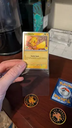 X2 Pikachu 051 /162 Stamped 2026 Pokemon Day 30 Promo TCG With Coin - Image 3