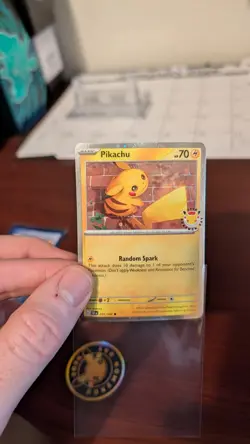 X2 Pikachu 051 /162 Stamped 2026 Pokemon Day 30 Promo TCG With Coin - Image 5