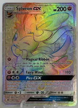 Pokemon TCG Sylveon GX 158/145 Full Art Ultra Rare Guardians Riding 2017 [VLP] - Image 1