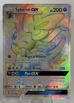 Pokemon TCG Sylveon GX 158/145 Full Art Ultra Rare Guardians Riding 2017 [VLP] - Image 3