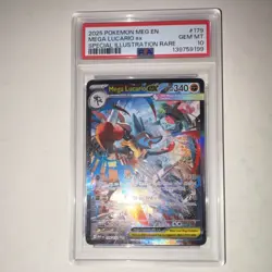 Pokemon Mega Lucario ex Me01: Mega Evolution 179/132 Special Illustration PSA 10 - Image 4