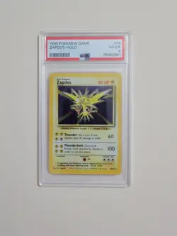 Zapdos - Pokemon Base Set #16 - Very Good to Excellent PSA 4 Original Legendary - Image 2