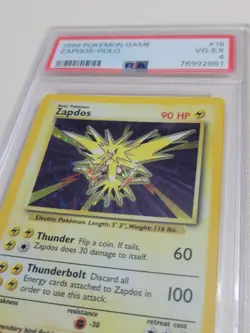 Zapdos - Pokemon Base Set #16 - Very Good to Excellent PSA 4 Original Legendary - Image 3