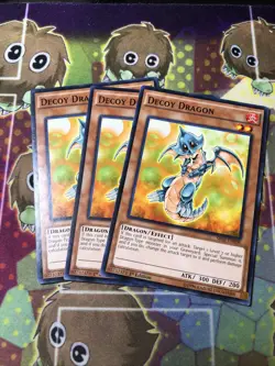 YUGIOH DECOY DRAGON SR02-EN008 1ST COMMON X3 (NM) - Image 1