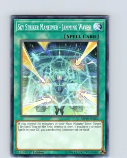 Yu-Gi-Oh Sky Striker Maneuver - Jamming Waves! MP19-EN262 1st Edition Common NM - Image 1