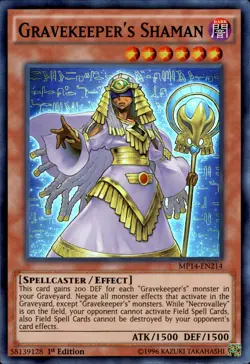 Gravekeeper’s Shaman - MP14-EN214 - 1st Edition - Yugioh - Image 1