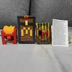 2025 McDonalds Minecraft Adult Happy Meal Fry Helmet With Card & Unused Code - Image 1