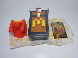 2025 McDonald's Minecraft Meal FRY HELMET w/Unused Code Card - Image 1