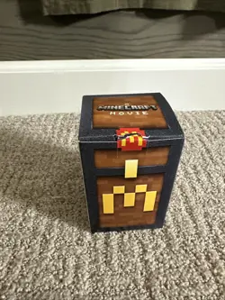 2025 McDonald's Minecraft Movie Fry Helmet Happy Meal Toy With Unused Code Card - Image 2