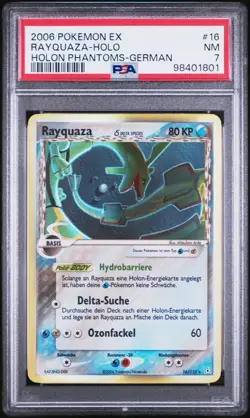 Pokemon Rayquaza Delta Species Holo Deutsch 16/110 EX Holon Phantoms NM PSA 7 - Image 1