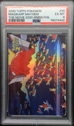 2000 Topps Pokemon - Magikarp Mayhem #20 Rainbow Foil - The Movie 2000 - PSA 6 - Image 1