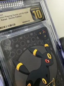 UMBREON Pokemon Playing Cards 2019 Korean Point Salad-Eevee Edition PRISTINE 10 - Image 3