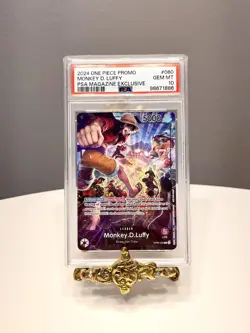 2024 ONE PIECE PROMOS PSA MAGAZINE EXCLUSIVE #060 MONKEY D. LUFFY PSA 10 - Image 1