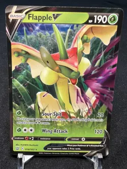 Pokemon TCG Flapple V Sword & Shield - Battle Styles 018/163 Holo Ultra Rare - Image 1
