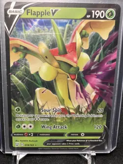 Pokemon TCG Flapple V Sword & Shield - Battle Styles 018/163 Holo Ultra Rare - Image 3