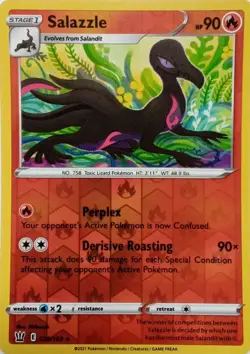 Salazzle - Pokemon TCG - Sword & Shield - Battle Styles - Reverse Holo - 028/163 - Image 1