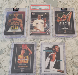 5 lot Victor Wembanyama Rookie Card Topps Now Cards 4 7 472 VW5 VW6 PSA 10 - Image 1