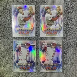 2023 Topps Series 1 - Stars of Mlb Shohei Ohtani Lot SMLB-21 /33. 4 Card Lot. - Image 1