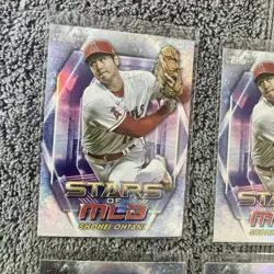 2023 Topps Series 1 - Stars of Mlb Shohei Ohtani Lot SMLB-21 /33. 4 Card Lot. - Image 3