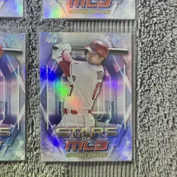 2023 Topps Series 1 - Stars of Mlb Shohei Ohtani Lot SMLB-21 /33. 4 Card Lot. - Image 5