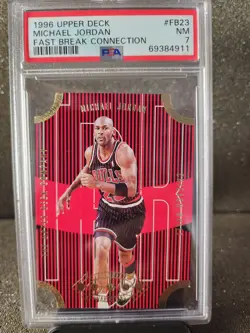 Michael Jordan 4 Card Graded Lot all 4 cards Graded PSA 7 NM (See Description) - Image 4