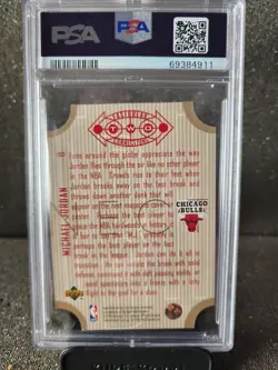 Michael Jordan 4 Card Graded Lot all 4 cards Graded PSA 7 NM (See Description) - Image 5
