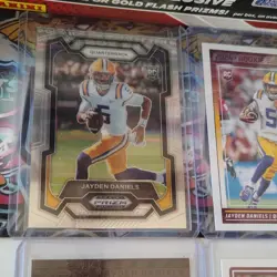 Prizm Score Illusions rookie Donruss Jayden Daniels Commanders Card Lot of 4 - Image 2