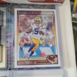 Prizm Score Illusions rookie Donruss Jayden Daniels Commanders Card Lot of 4 - Image 3