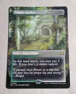 Magic:The Gathering - Lorwyn Eclipsed - Temple Garden Borderless NM - Image 1