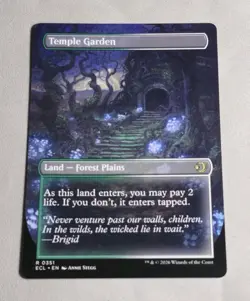 Magic:The Gathering - Lorwyn Eclipsed - Temple Garden Borderless NM - Image 2