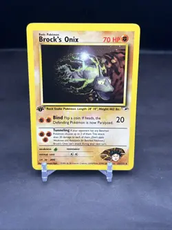 Pokemon 1st Edition Gym Heroes Brock's Onix 21/132 NS1 - Image 1