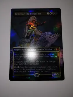 1x Felothar the Steadfast (Borderless) NM Foil MTG Tarkir: Dragonstorm - Image 1