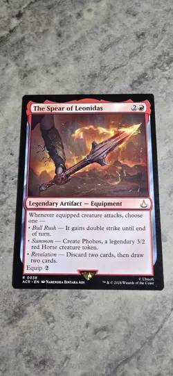 The Spear of Leonidas Universes Beyond: Assassin's Creed Regular Artifact MTG NM - Image 1