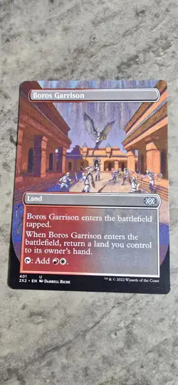 Boros Garrison (Borderless) Double Masters 2022 Regular Land Uncommon MTG NM - Image 1
