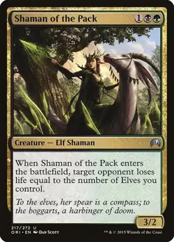 Shaman of the Pack - Foil Magic Origins LP MTG - Image 1