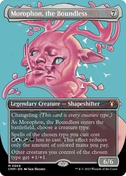 Morophon, the Boundless - Foil Extended Art CMM LP MTG - Image 1