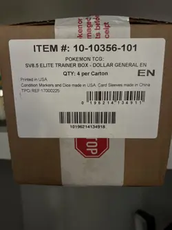 POKEMON TCG PRISMATIC EVOLUTIONS ELITE TRAINER BOX NEW SEALED CASE OF 4!!!🔥🔥🔥 - Image 1