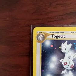 Togetic Neo Genesis 2000 Swirl Holo Rare Pokemon Card TCG 16/111 DMG - Image 3