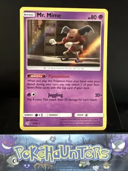 Pokemon Card Mr Mime 11/18 Detective Pikachu Holo Rare NM - Image 1