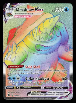 Drednaw VMAX 075/073 Secret Rare Champion's Path Pokemon Card - Image 1