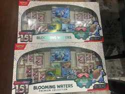 2x Pokemon TCG: 151 Blooming Waters Premium Collection Sealed boxes 2 Count - Image 1