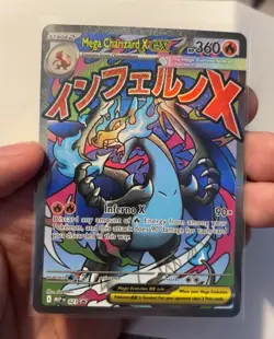 Mega Charizard X EX 023 Me: Mega Evolution Promo Holo Promo Pokemon TCG 360 HP - Image 1