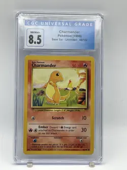 Pokemon - Charmander - Base Set - 46/102 - Unlimited - CGC 8.5 - Image 1