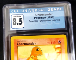 1999 Pokemon Base Set Charmander Shadowless CGC 8.5 NM/MINT+ - Image 2