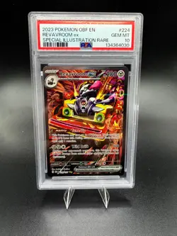 2023 POKEMON EN-OBSIDIAN FLAMES #224 REVAVROOM EX - Sp. Illustrat. Rare - PSA 10 - Image 1